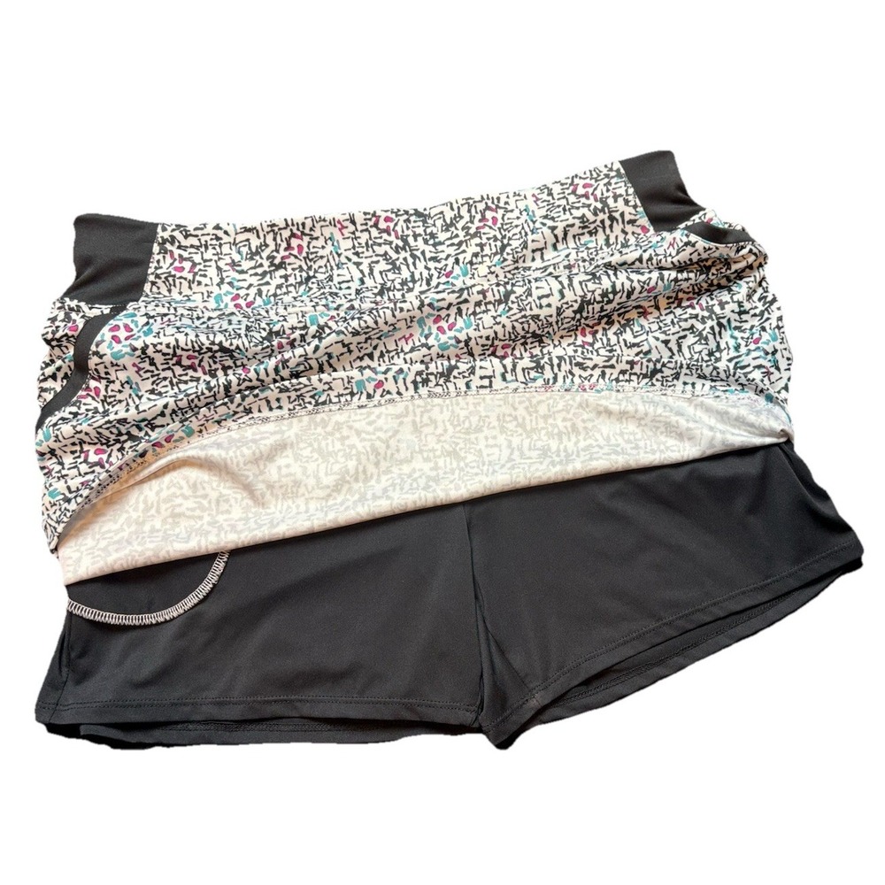 GSX By Grand Slam Skirt Skort Activewear Geo Print Pull On Golf Tennis Sz L - Picture 5 of 7